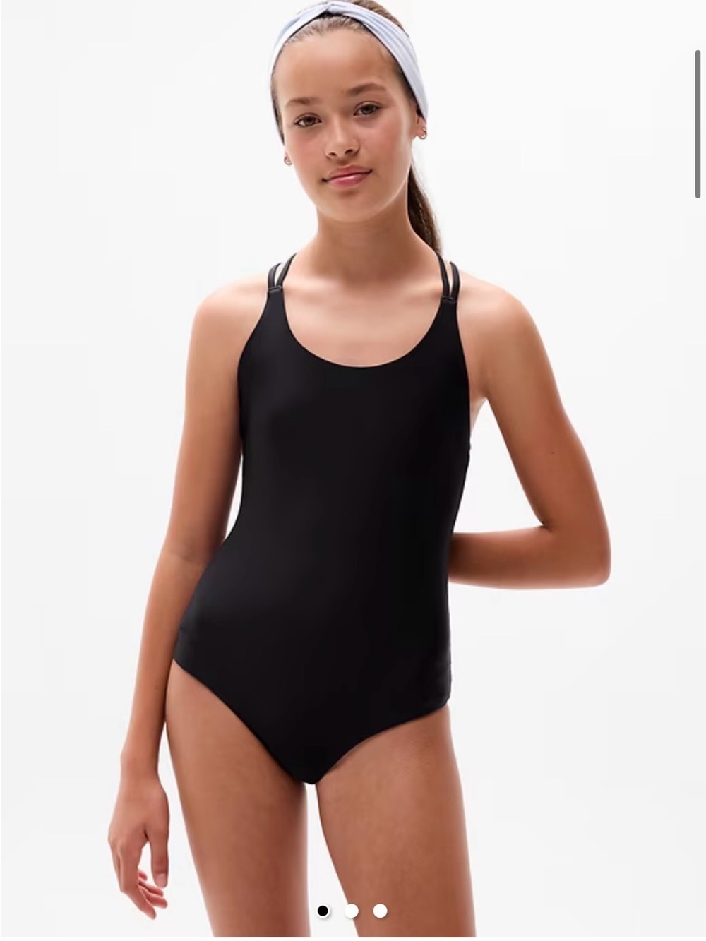 NWT Athleta Girl Reversible Strappy Soleil Floral One Piece Sz 16.